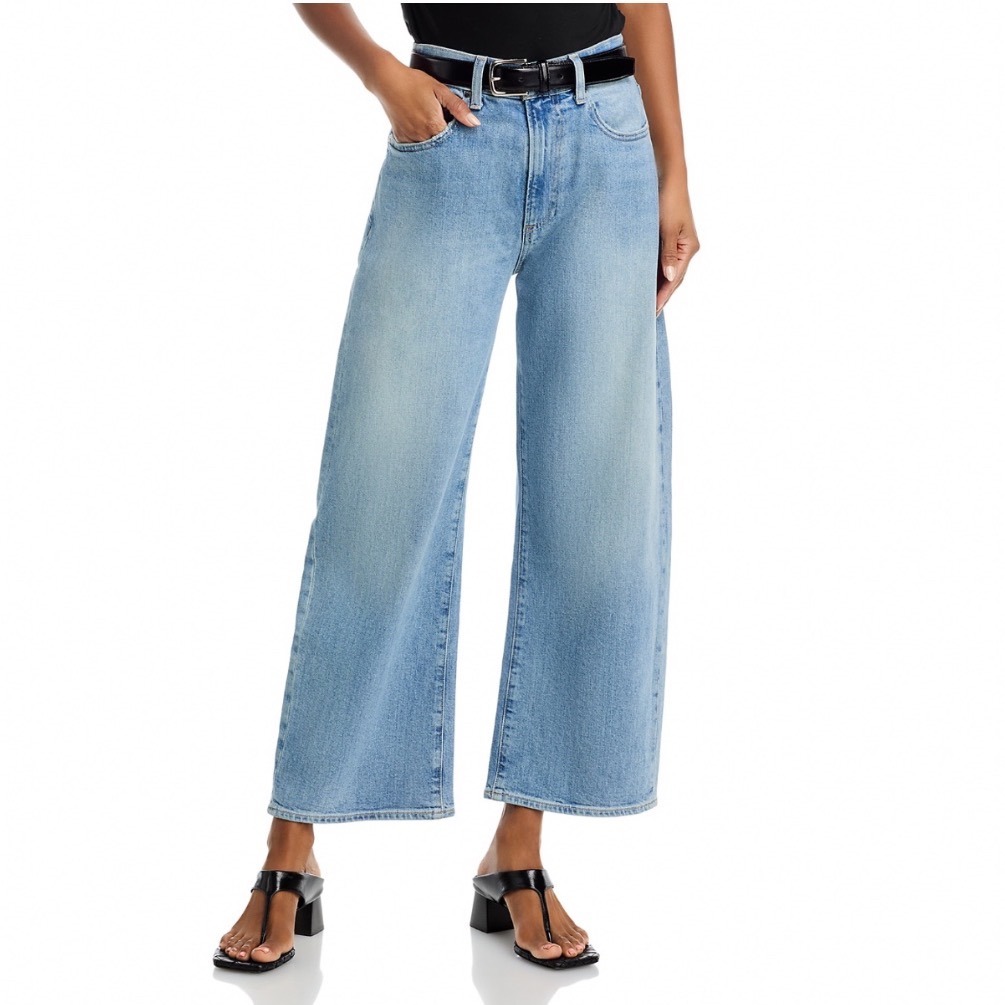 Paige Arellia High Rise Ankle Jeans In Cosmic Wide Leg Light Wash 5587086 27